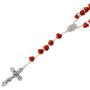 YWLI Rosary Beads Catholic - 6 Color, Confirmation Gifts for Teenage Girl, Polymer Clay Rose Necklace Jewelry, Silver Alloy Cross Necklace for Women, Gifts for Women