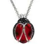 Crystaluxe Ladybug Pendant Necklace with Swarovski Crystals in Sterling Silver Crystaluxe Ladybug Pendant Necklace with Swarovski Crystals in Sterling Silver