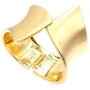 Wide Grooved Crystal Cuff Hinge Bangle Metal Shiny Punk Bracelet Great Polished Fashion Statement Bangles Gold Smooth Bangle Bracelet for Women Girls Fashion Jewelry