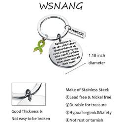 WSNANG Kidney Disease Awareness Jewelry Behind Every Person with Kidney Disease There is Stronger Family Supports Them Keychain Kidney Disease Fighter Gift