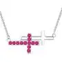 YL Womens Sideways Cross Necklace 925 Sterling Silver Polished Double Criss Pendant Cubic Zirconia Jewelry YL Womens Sideways Cross Necklace 925 Sterling Silver Polished Double Criss Pendant Cubic Zirconia Jewelry