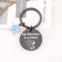 WSNANG Ohana Keychain Stitch Gift My Patronus is a Stitch Keychain Hibiscus Flower Jewelry for Family Friends