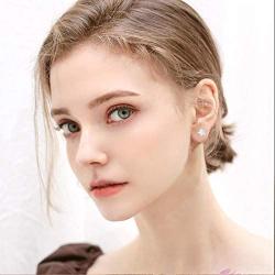 Gold Star Earrings for Girls, Hypoallergenic Fire Opal Stud Earrings For Women ARSKRO S925 Sterling Sliver Little Small Tiny Cute Earring Jewelry Gifts for Sensitive Ears Toddlers Kids