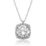 Starlight Diamond Womens Jewelry Sets - 925 Sterling Silver Plated Earring and Necklace Set - Lightweight Square Zircon Diamond Jewelry Sets with Gift Box for Birthday Starlight Diamond Womens Jewelry Sets - 925 Sterling Silver Plated Earring and Necklace Set - Lightweight Square Zircon Diamond Jewelry Sets with Gift Box for Birthday