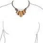Bling Jewelry Tribal Artisan Multi Tone Teak Wood Boho Tribal Fan Bib Collar Statement Necklace for Women Adjustable Bling Jewelry Tribal Artisan Multi Tone Teak Wood Boho Tribal Fan Bib Collar Statement Necklace for Women Adjustable