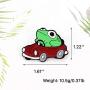 Novelty Animal Frog Enamel Pin - Cute Mushroom Plant Lapel Pins Badge Brooch Jewelry Accessory for Bags Clothes Caps