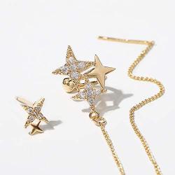 Vercret Gold Earrings Cuff for Women - CZ Earrings for Girls, Ear Cuff Gifts for Friend,Sister, Daily Wearing…