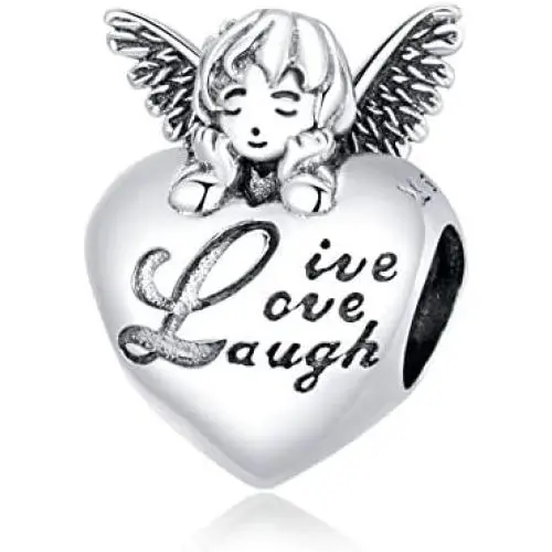 BAMOER 925 Sterling Silver Charms for Women Thanksgiving Angel Family Charm for Pandora Bracelets BAMOER 925 Sterling Silver Charms for Women Thanksgiving Angel Family Charm for Pandora Bracelets