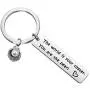 ENSIANTH Oyster Lover Keychain The World is Your Oyster,You are The Pearl Keychain Beach Gift Pearl Shell Gift Positive Thinker Gift