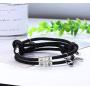 Jstyle Gift for Valentines Day 2PCS Couple Magnetic Bracelet Set Mutual Attraction Rope Braided Bracelets Adjustable Charm Couple Jewelry Set for Women Men