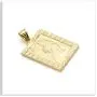 Xusamss Punk Jewelry Plated 18K Gold Tiger Dog Tag Pendant Necklace,22inches Box Chain Xusamss Punk Jewelry Plated 18K Gold Tiger Dog Tag Pendant Necklace,22inches Box Chain