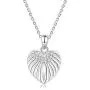 Angle Wing Urn Necklace for Ashes, 925 Sterling Silver Heart Cremation Memorial Keepsake Pendant Necklace Jewelry Angle Wing Urn Necklace for Ashes, 925 Sterling Silver Heart Cremation Memorial Keepsake Pendant Necklace Jewelry