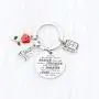 AKTAP Beauty and The Beast Inspired Keychain Princess Jewelry Motivational Gift Always Remember You’re Braver Than You Believed