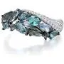 Santuzza Blue Spinel Rings 925 Sterling Silver Shimmering Stone Cubic Zirconia Glamorous Fashion Jewelry