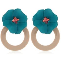 Korean Style Cute Flower Stud Earrings For Women Fashion Sweet Earrings Female Jewelry Earrings for Women Girls Drop Dangle Flower Earrings Bohemian Statement Fashion Jewelry