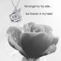 Rose Flower Urn Necklace Cremation Jewelry for Ashes S925 Sterling Silver Memorial roseflower urn Pendant Necklaces for Women