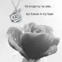 Rose Flower Urn Necklace Cremation Jewelry for Ashes S925 Sterling Silver Memorial roseflower urn Pendant Necklaces for Women