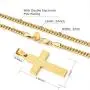 KRKC&CO Cross Pendant, Mens Necklace, Hip Hop Pendant with 3mm 24'' Cuban Chain, Hip Hop Jewelry Street-wear Urban Style for Men KRKC&CO Cross Pendant, Mens Necklace, Hip Hop Pendant with 3mm 24'' Cuban Chain, Hip Hop Jewelry Street-wear Urban Style for Men