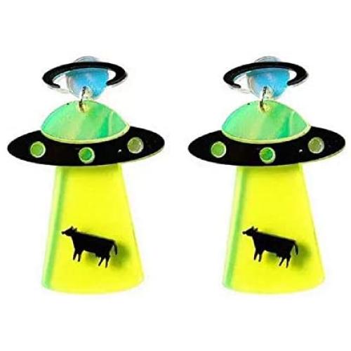 UFO Aliens Acrylic Earrings Jewelry - Multiple Styles