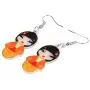 WEVENI Acrylic Japanese Kimono Girl Doll Earrings Dangle Drop Cute Jewelry For Women Girls Novelty Gifts WEVENI Acrylic Japanese Kimono Girl Doll Earrings Dangle Drop Cute Jewelry For Women Girls Novelty Gifts
