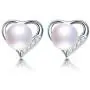Freshwater Cultured Genuine Pearls Jewelry Set With Heart Shaped Necklace & Earrings By DIAMOVI - 925 Sterling Silver - AAA Grade Zircon-Stunning Wedding Bridal Jewelry – (White) Freshwater Cultured Genuine Pearls Jewelry Set With Heart Shaped Necklace & Earrings By DIAMOVI - 925 Sterling Silver - AAA Grade Zircon-Stunning Wedding Bridal Jewelry – (White)