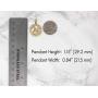 CaliRoseJewelry 14k Yellow Gold Zodiac Pendant
