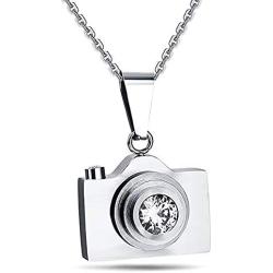 AKTAP Photographer Gift Camera Necklace Photography Lover Gift Videographer Gift 3D Camera Charm Pendant for Photography and Selfie Lovers