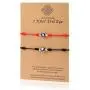 JOJOPANDA 2Pcs Promise Bracelet Friendship Couple Distance Matching Adjustable Bracelet with Gift Card Bracelet for Her