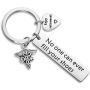 WUSUANED Dentist Retirement Keychain No One Can Ever Fill Your Shoes Enjoy Retirement Gift for Dental Hygienist Dental Assistant