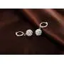 Mandio 925 Sterling Silver Crystal 10/12mm Disco Ball Earrings, Dangle Drop Earrings for Women/Girls