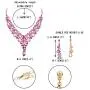 EVER FAITH Womens Rhinestone Crystal Elegant Bridal Wedding Floral Vine Teardrop Necklace Earrings Set EVER FAITH Womens Rhinestone Crystal Elegant Bridal Wedding Floral Vine Teardrop Necklace Earrings Set