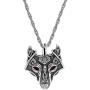 W WOOGGE Mens Necklace Viking Jewelry Norse Amulet Helm of Awe Raven Skull Pendant Gothic Necklace for Women …