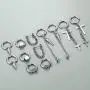 Jstyle 6Pairs 316L Stainless Steel Mens Womens Hoop Earrings Dangle Chain Earrings Punk Gothic Kpop Earrings Unisex Jstyle 6Pairs 316L Stainless Steel Mens Womens Hoop Earrings Dangle Chain Earrings Punk Gothic Kpop Earrings Unisex