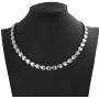 N+NITROLUBE Magnetic Therapy Necklace for Women Stainless Steel Necklace Pain Relief for Neck Arthritis Magnetic Jewelry Gift (Silver)