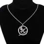 PENQI The Hunger Games Jewelry Pin Arrow Necklace Game Bird Pendant Necklace Bronze Film Movie Fans Gift for Women Men