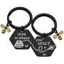 MAOFAED Matching Couples Keychains Honey Beehive Keychains Home is Where Your Honey is Housewarming Couples Gift MAOFAED Matching Couples Keychains Honey Beehive Keychains Home is Where Your Honey is Housewarming Couples Gift