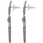 Aheli Oxidized Intricate Floral Design Crafted Dangle Jhumka Earrings Set Ethnic Antique Indo Western Fashion Jewelry for Women Girls