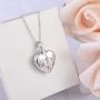 FREECO Sterling Silver Meticulous Morkmanship Memorial Urn Necklace Always with me Cremation Jewelry Pendant Necklaces for ashes