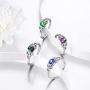 Aurora Tears Music/Knot Rings Women 925 Sterling Silver Music/Celetic Earrings Crystal Fashion Jewelry