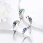 Aurora Tears Music/Knot Rings Women 925 Sterling Silver Music/Celetic Earrings Crystal Fashion Jewelry Aurora Tears Music/Knot Rings Women 925 Sterling Silver Music/Celetic Earrings Crystal Fashion Jewelry