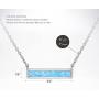 PAVOI 14K Gold Plated Thin Bar Green/White Created Opal Necklace Pendant 16-18''