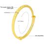 18K Gold Plated African Bangles for Women Adjustable Engaved Bracelets Women Jewelry 2 Pcs/Pack