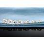 GEMSME 18K Yellow Gold Plated Princess Cut Clear Cubic Zirconia Stud Earrings Pack of 5