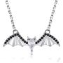 APOTIE 925 Sterling Silver Bat Pendant Necklace Jewelry Gift for Women Teen Girl