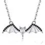 APOTIE 925 Sterling Silver Bat Pendant Necklace Jewelry Gift for Women Teen Girl APOTIE 925 Sterling Silver Bat Pendant Necklace Jewelry Gift for Women Teen Girl