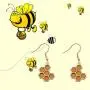 MAOFAED Bee Gift Honeycomb Jewelry Beehive Jewelry Bee Hive Jewelry Honeycomb Hive Hoop Earring MAOFAED Bee Gift Honeycomb Jewelry Beehive Jewelry Bee Hive Jewelry Honeycomb Hive Hoop Earring