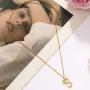 Alphabet Pendant Necklace for Women Initial Choker Pendants Personalized Letter Necklace