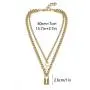 Lock Key Pendant Necklace Long Chain Punk Choker Key Padlock Y Necklace Multilayer Chain Hip Hop Personalized Jewelry