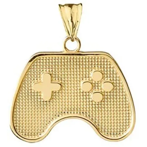 Fine 10k Yellow Gold Video Game Controller Charm Pendant Fine 10k Yellow Gold Video Game Controller Charm Pendant