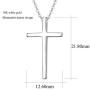 Carleen 14K Solid White/Yellow Gold Small Crucifix Cross Pendant Necklace Fine Jewelry for Women Girls, With 18'' Solid Gold Chain
